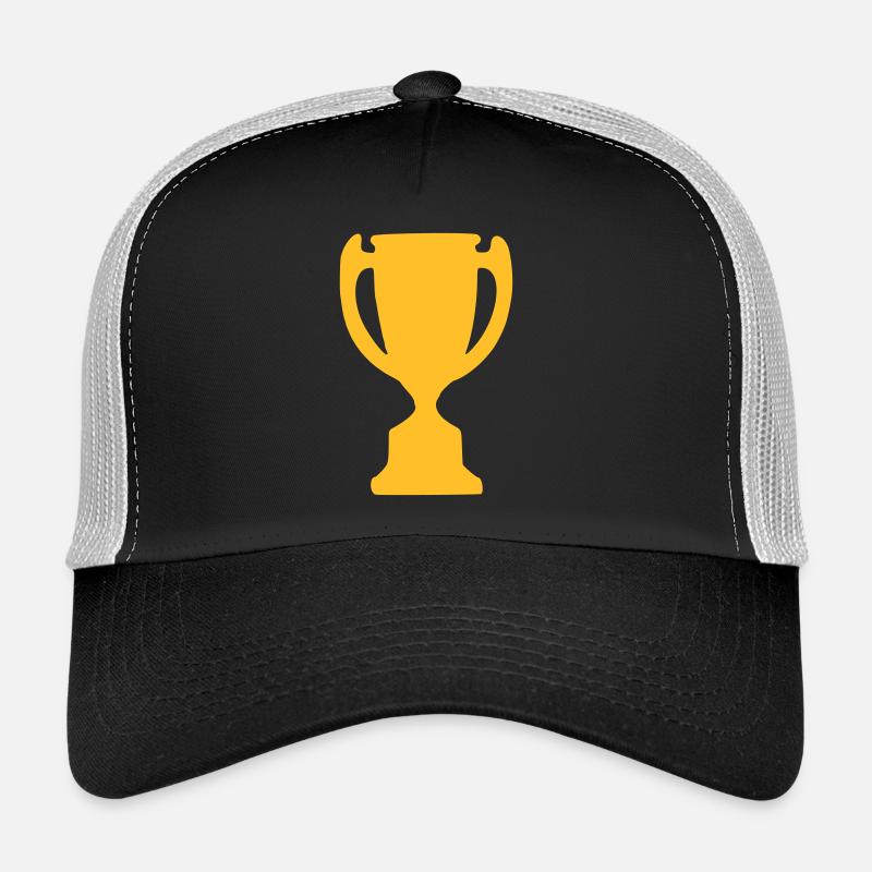 Pokal - Sieger - Gewinn - Sieg - Trucker Cap - Schwarz/Steingrau