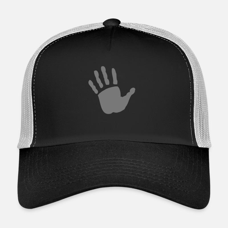 hand - Trucker Cap - black/stone grey