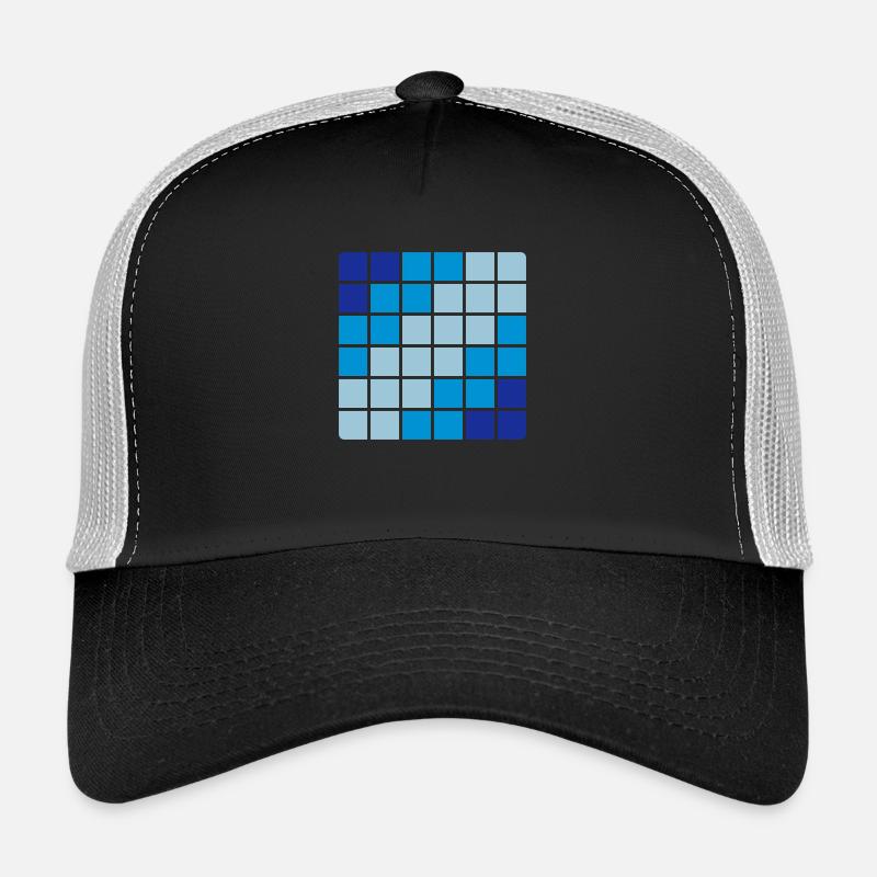 Modèle - Casquette trucker  - noir/gris pierre