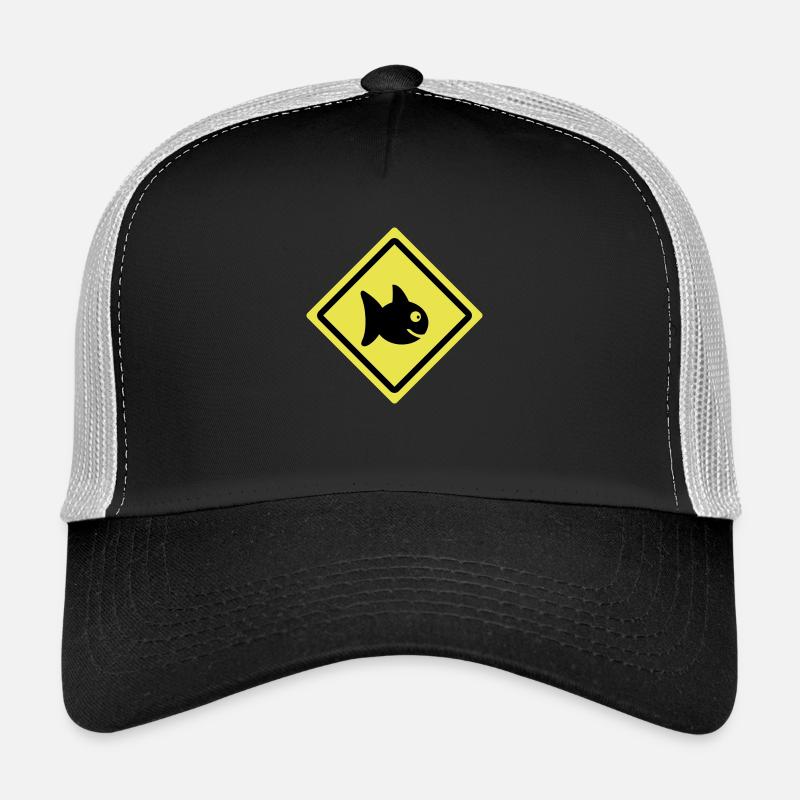 fish roadsign Casquette trucker 
