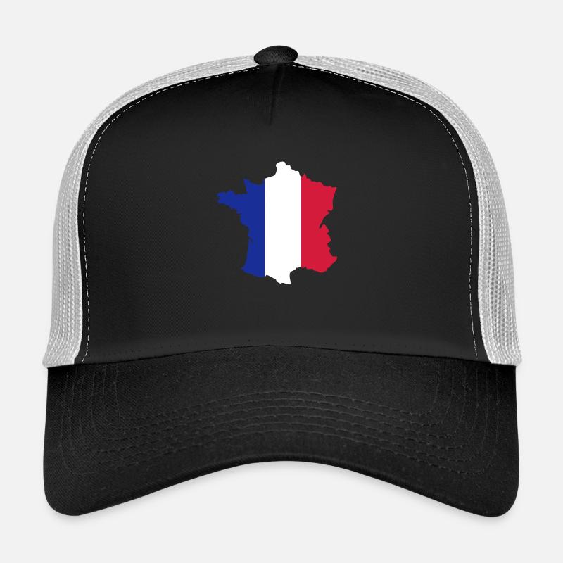 France - Casquette trucker  - noir/gris pierre