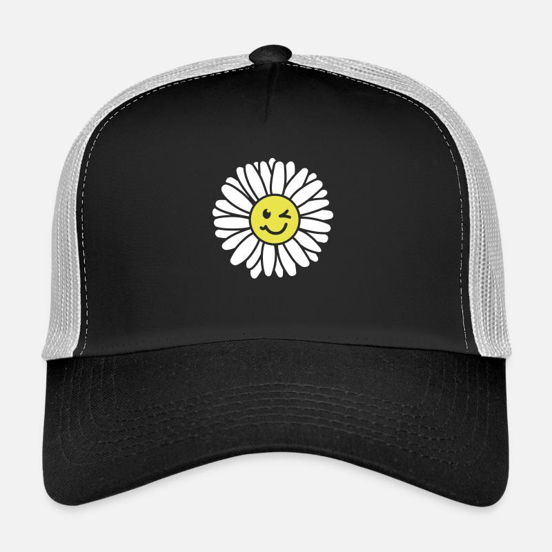 Gänseblümchen - Maßliebchen - Tausendschön - Trucker Cap - Schwarz/Steingrau