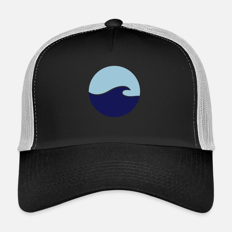 Welle - Trucker Cap - Schwarz/Steingrau