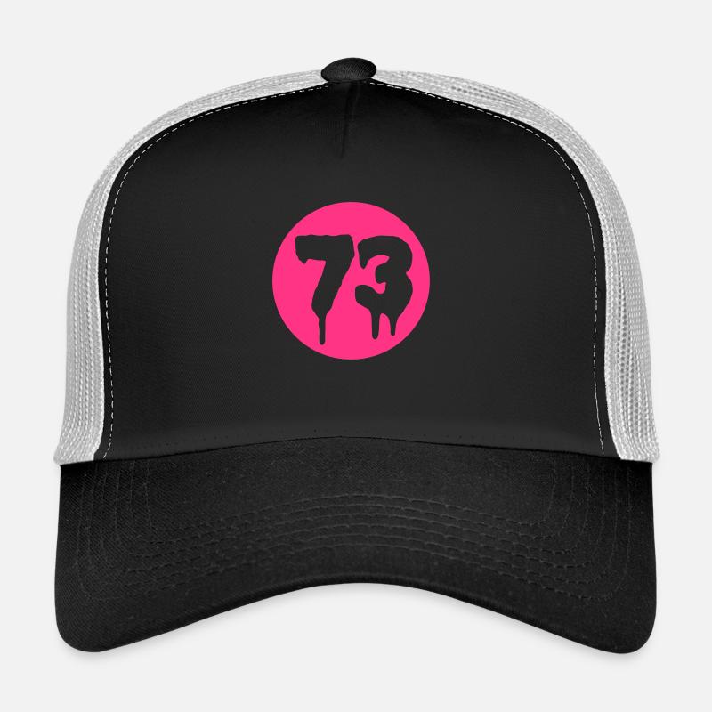Number 73 - Trucker Cap - Schwarz/Steingrau