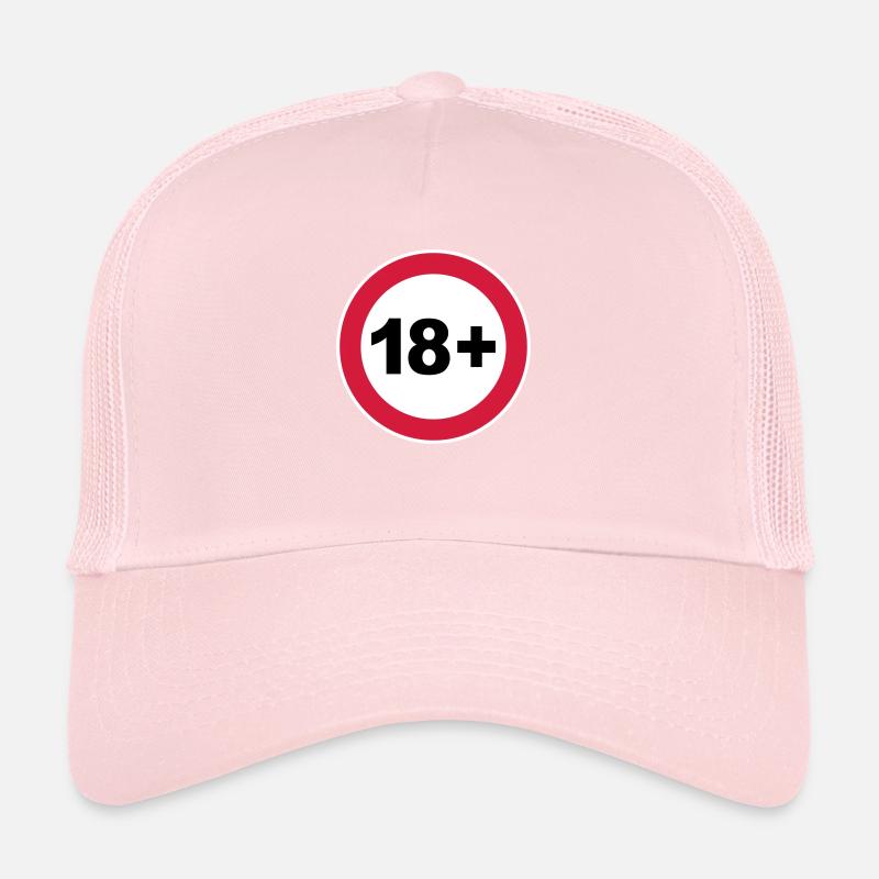 18 + / 18/18 / Dix-huit / Anniversaire / 3c Casquette trucker 