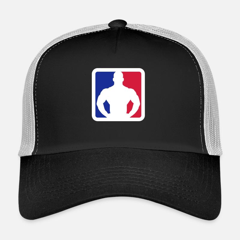 Bodybuilder Sport Logo Design Casquette trucker 