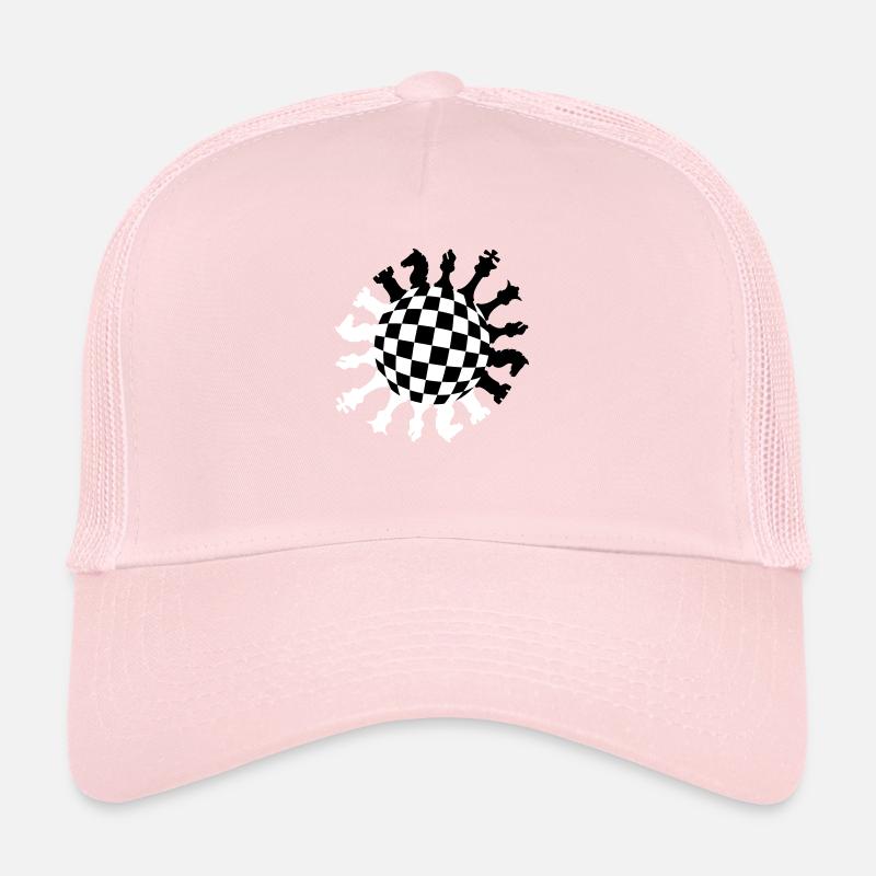 Rond cercle d’échecs Casquette trucker 