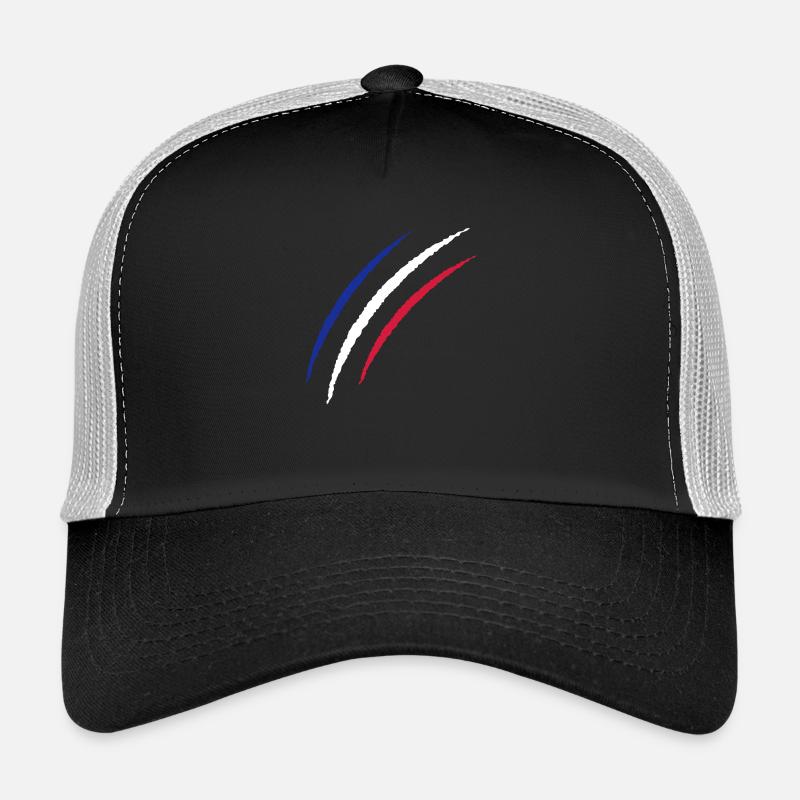 krallen frankreich - Trucker Cap - Schwarz/Steingrau