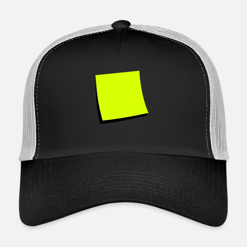 sticky note - add text - Trucker Cap - black/stone grey