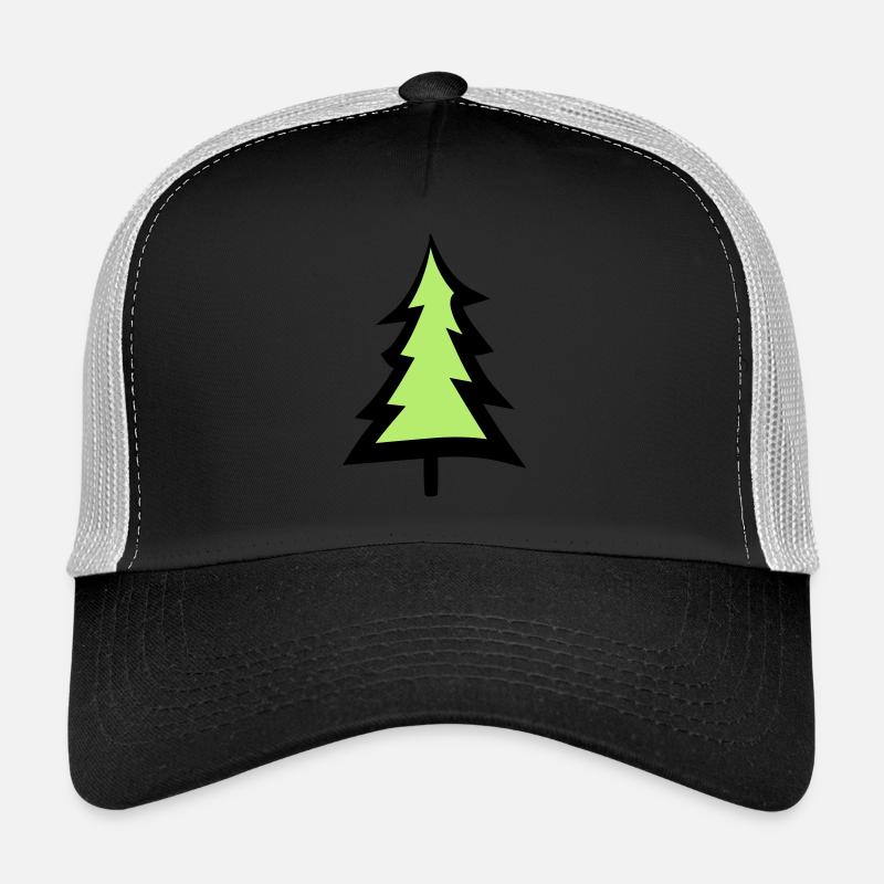 arbre de noël arbre de noël texte conception logo sapin s Casquette trucker 