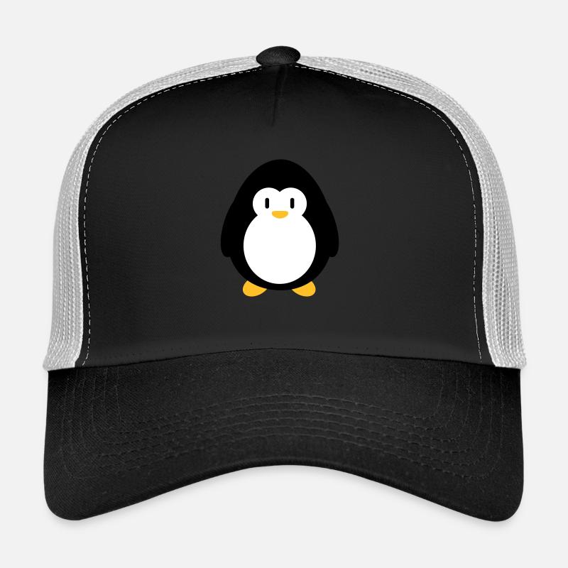 Kleiner süßer Pinguin - Trucker Cap - Schwarz/Steingrau