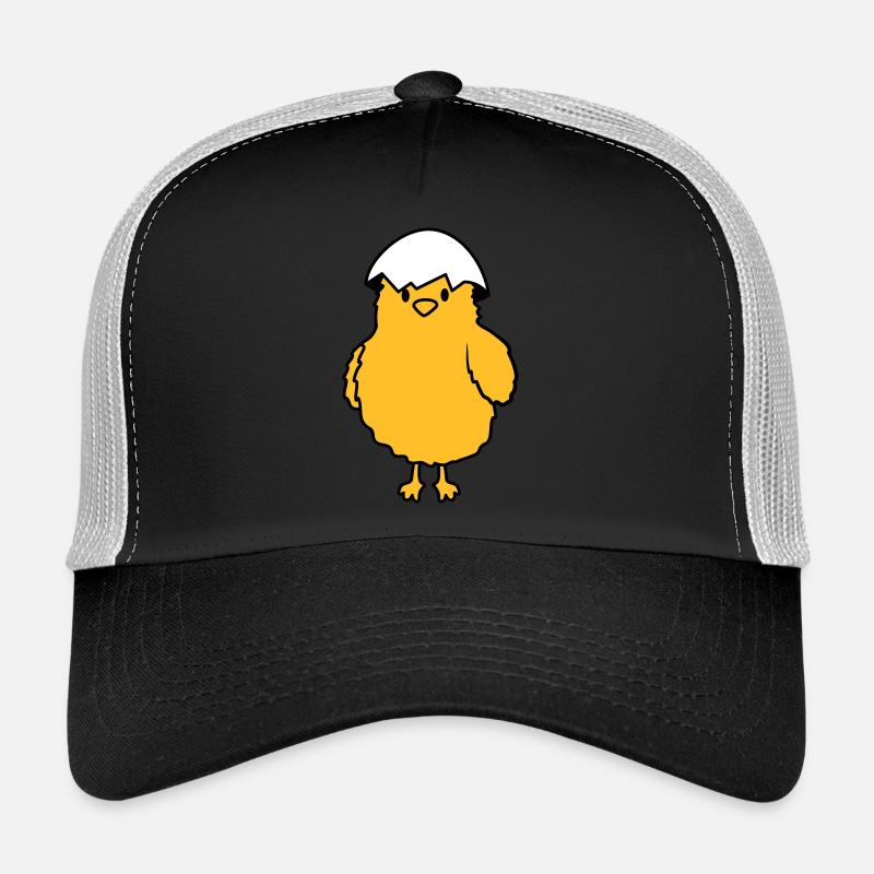 Küken mit Eierschale auf dem Kopf Trucker Cap