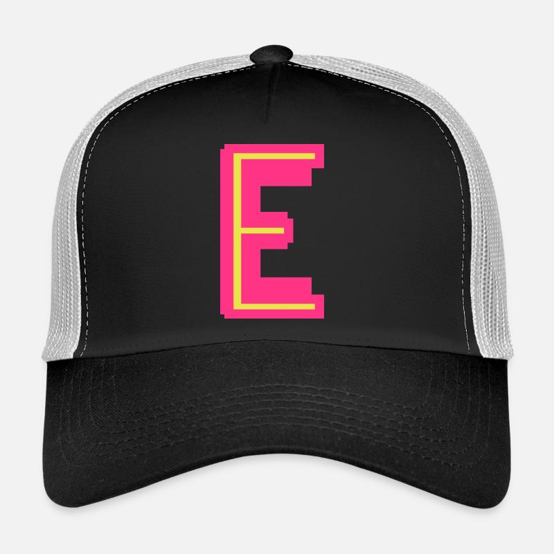 Jaune néon de E rose Casquette trucker 