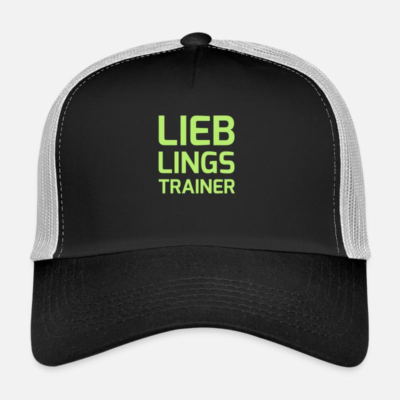 Lieblingstrainer - Trucker Cap - Schwarz/Steingrau
