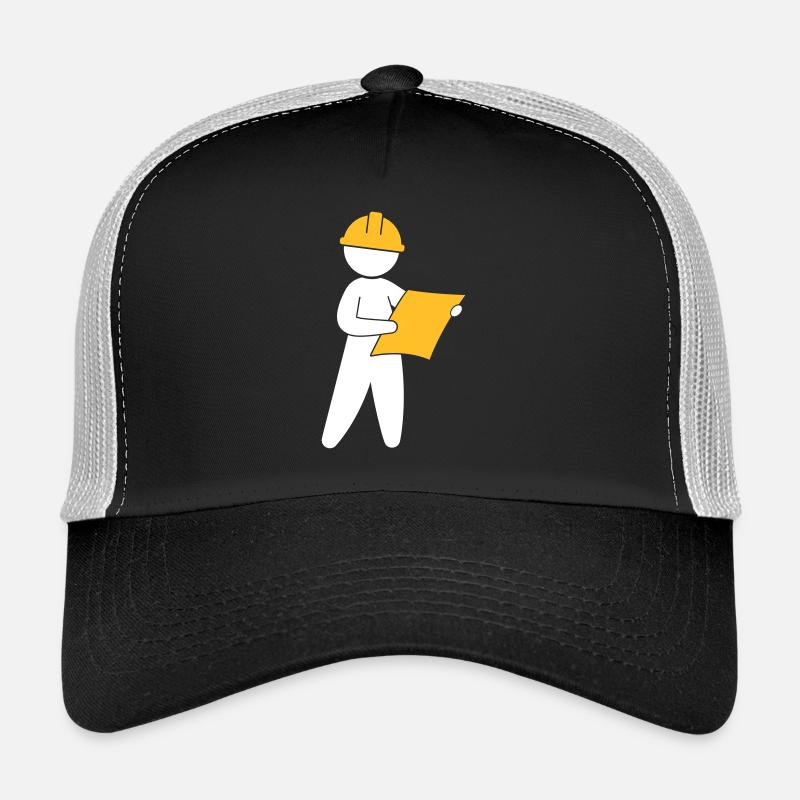 Un ingénieur sur un chantier de construction Casquette trucker 