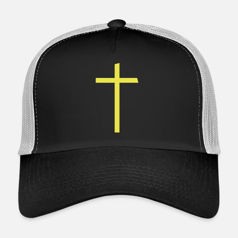 Kreuz - Trucker Cap - Schwarz/Steingrau