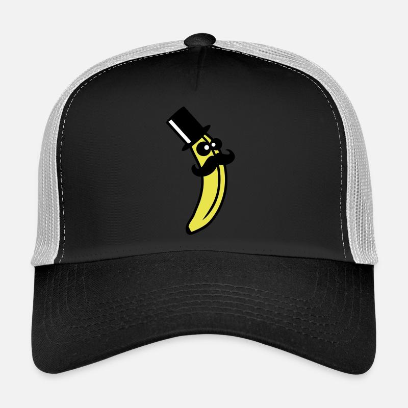 Sir Mustache Banana Casquette trucker 