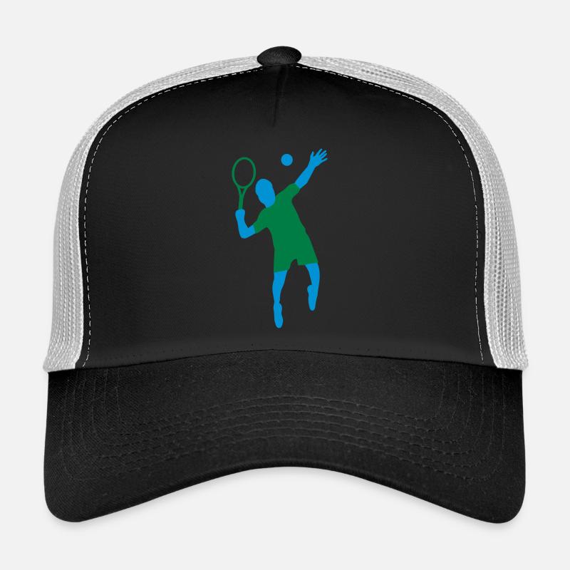 Tennis - Trucker Cap - Schwarz/Steingrau