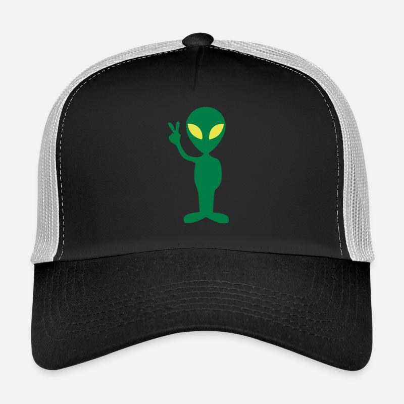 Alien Universe Gift Idea Extraterrestrial Peace Trucker Cap