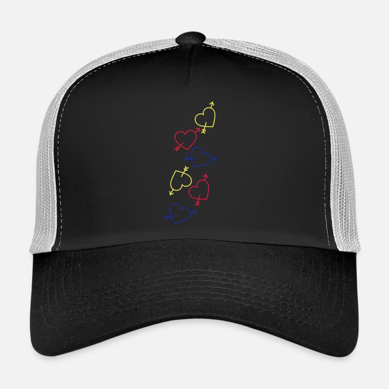 Hearts Colorful Heart Trucker Cap
