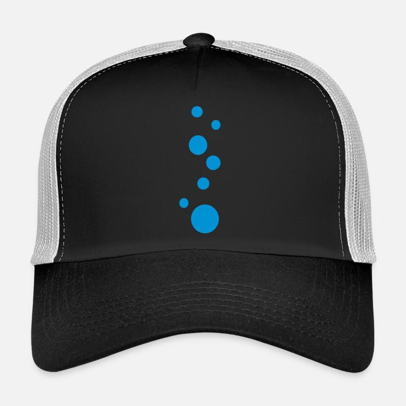 blue_bubbles pattern Trucker Cap