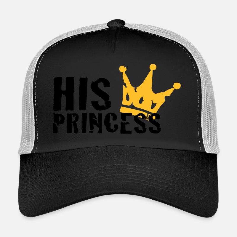 Sa princesse - Casquette trucker  - noir/gris pierre