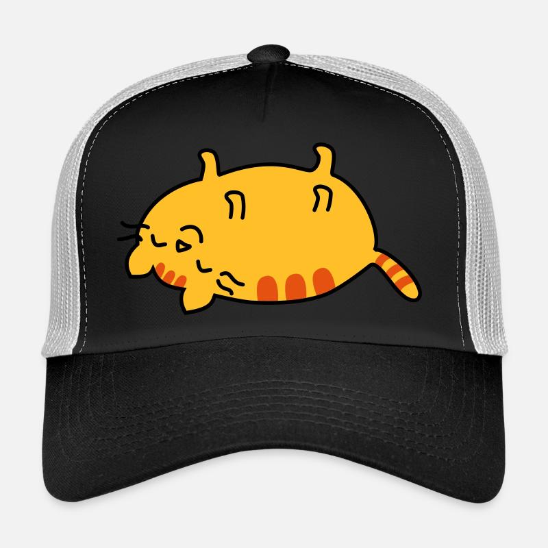 lazy cat - Trucker Cap - Schwarz/Steingrau