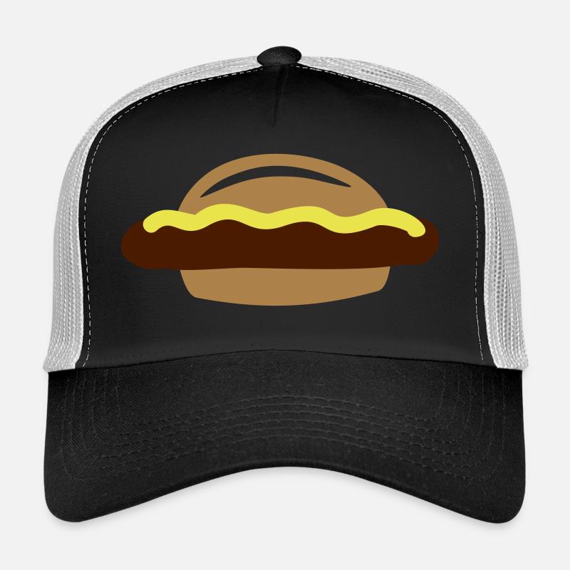 Bratwurst avec cadeau de pain et de la moutarde Casquette trucker 