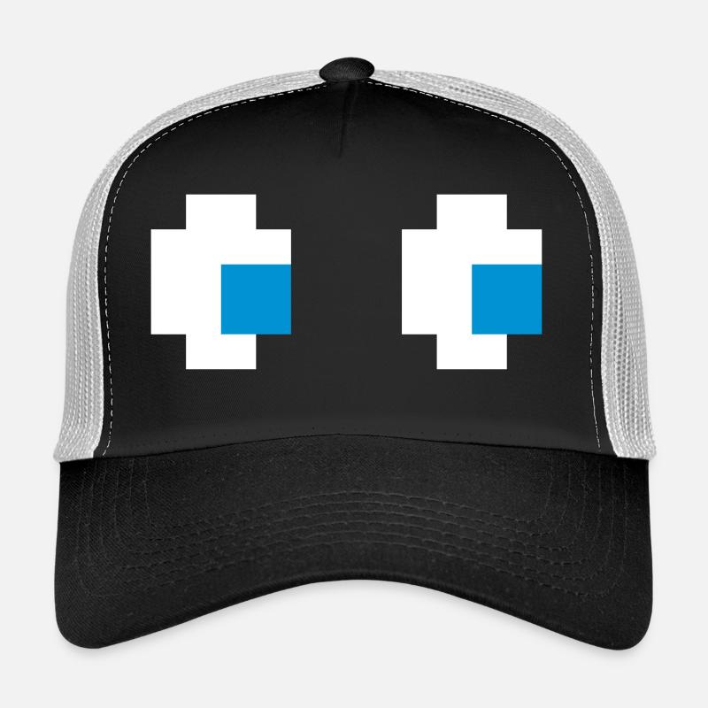 Ghost Eyes Ghost Eyes Comic Computer Game Console Trucker Cap