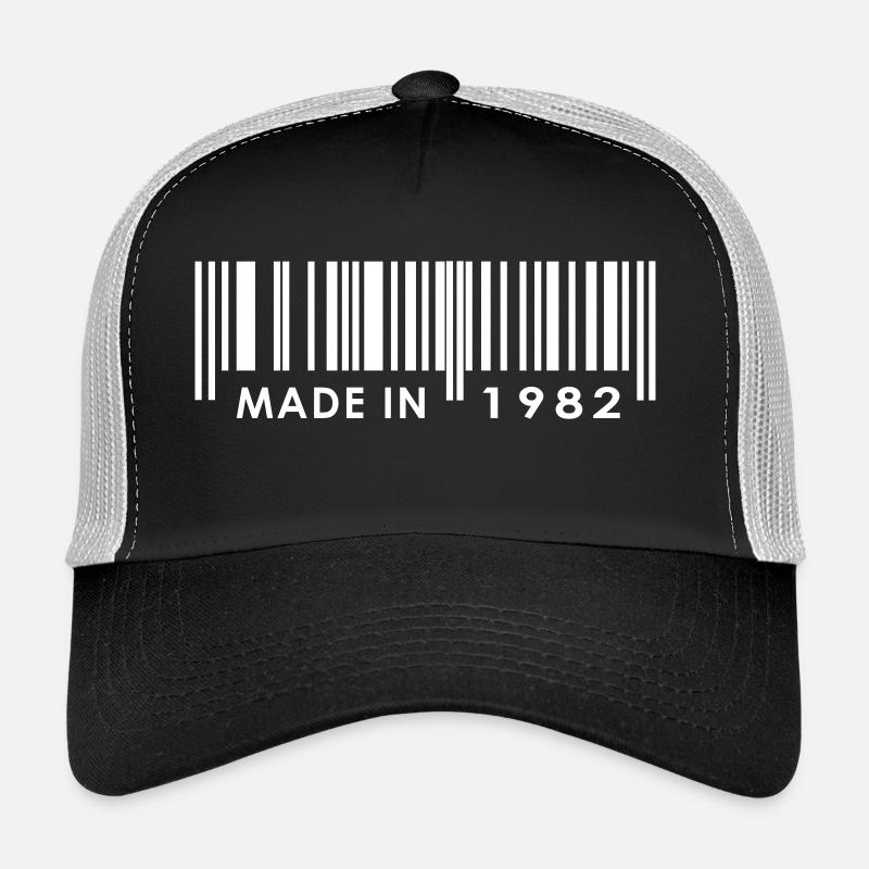 Geburtstag 1982 - Trucker Cap - Schwarz/Steingrau