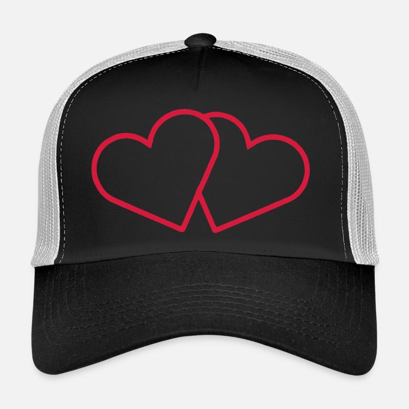 2 hearts Trucker Cap