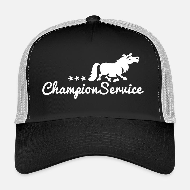 Champion Service - Turniertrottel - Trucker Cap - Schwarz/Steingrau
