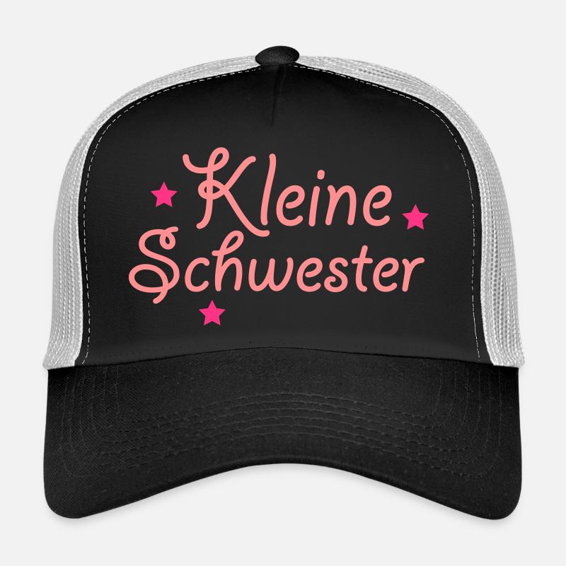 kleine Schwester - Trucker Cap - Schwarz/Steingrau