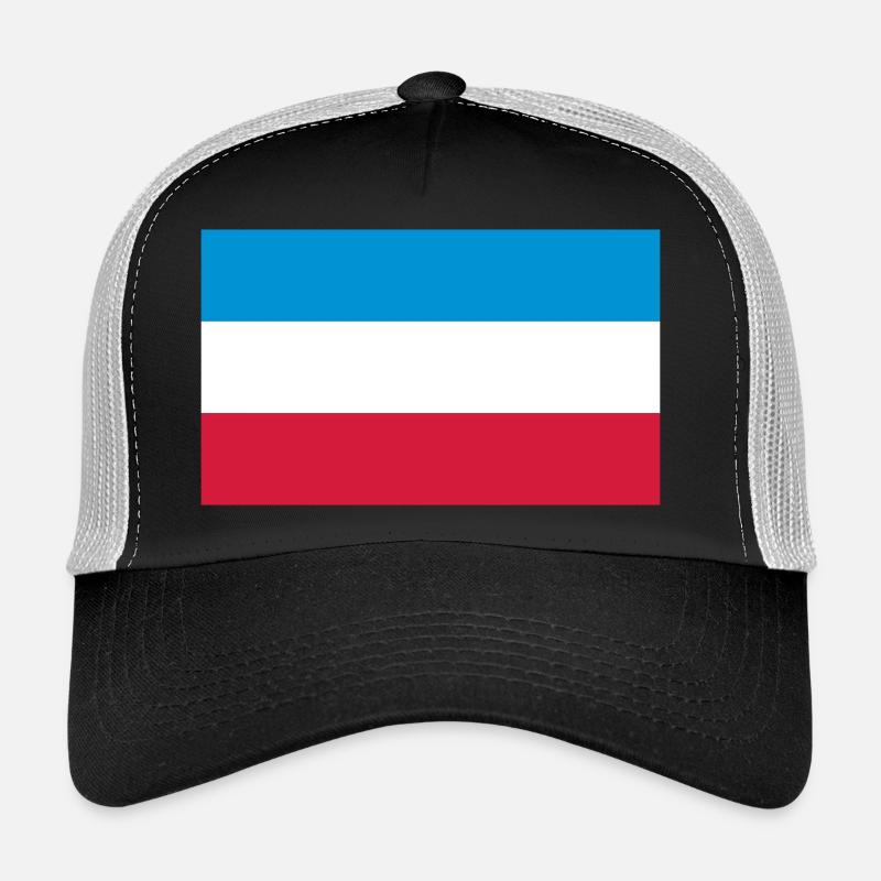 Schleswig-Holstein Fahne - Trucker Cap - Schwarz/Steingrau