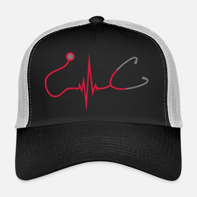 frequenz Stethoskop abhoeren herzschlag puls verar Trucker Cap