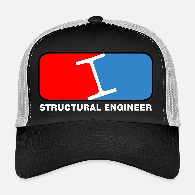 Structural Engineer League White Text Trucker Cap