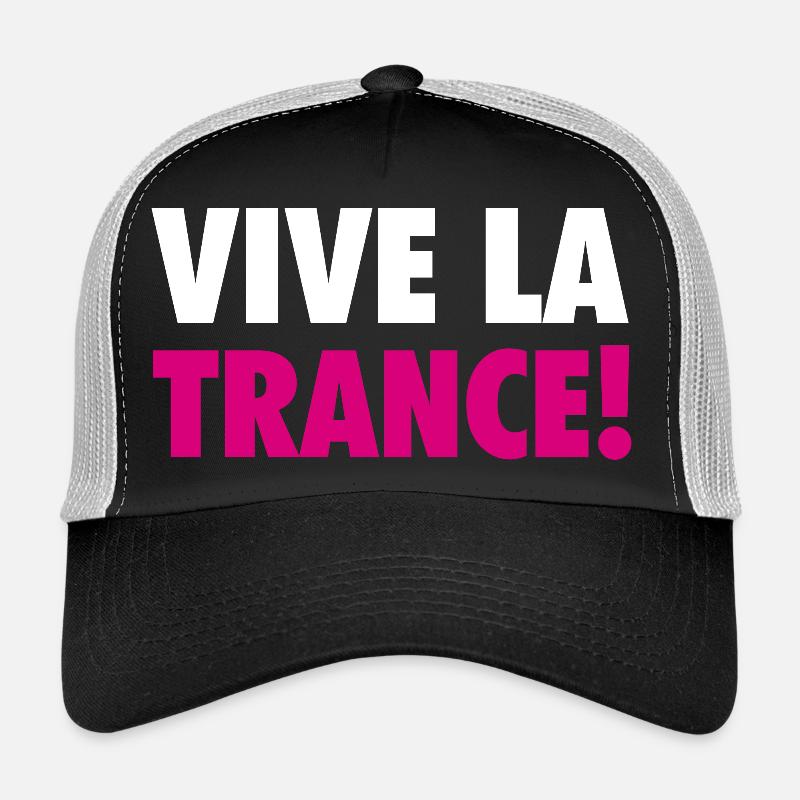 Vive La Trance! (pink) - Trucker Cap - Schwarz/Steingrau
