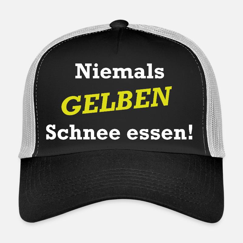 Niemals Gelben Schnee essen - Trucker Cap - Schwarz/Steingrau