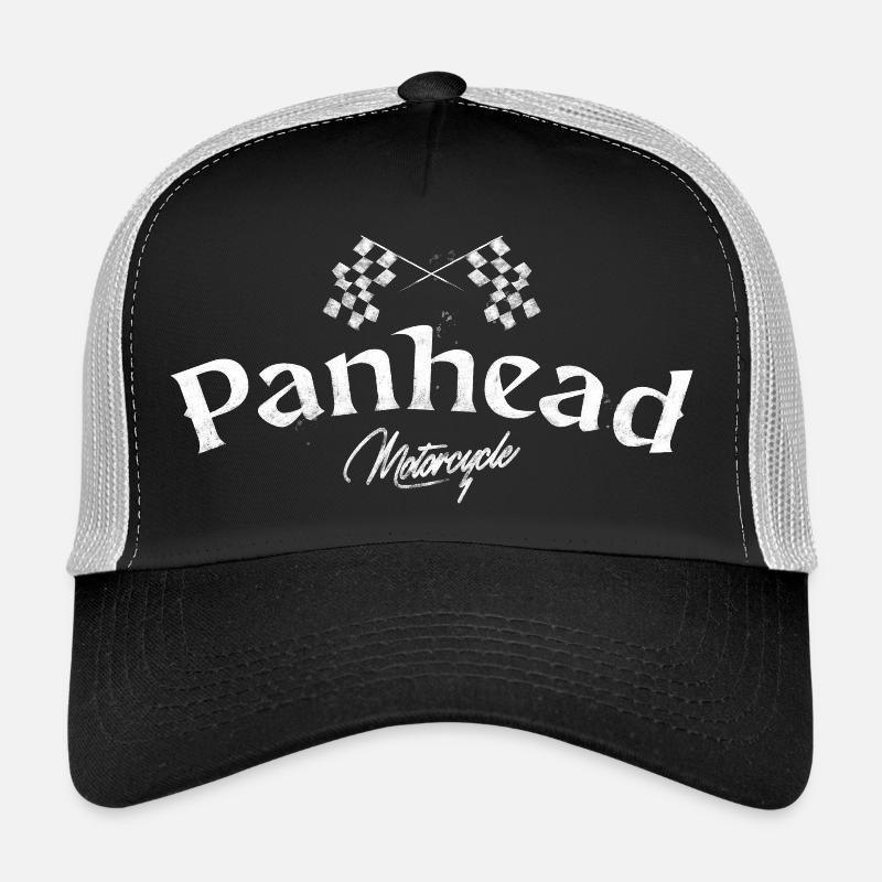 Panhead Motorcycle - Trucker Cap - Schwarz/Steingrau