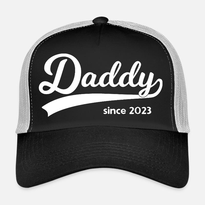 Daddy since 2023 - Trucker Cap - Schwarz/Steingrau