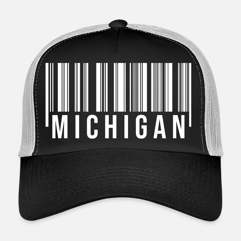 Michigan Barcode Trucker Cap