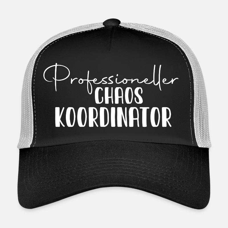 Professioneller Chaos Koordinator - Trucker Cap - Schwarz/Steingrau
