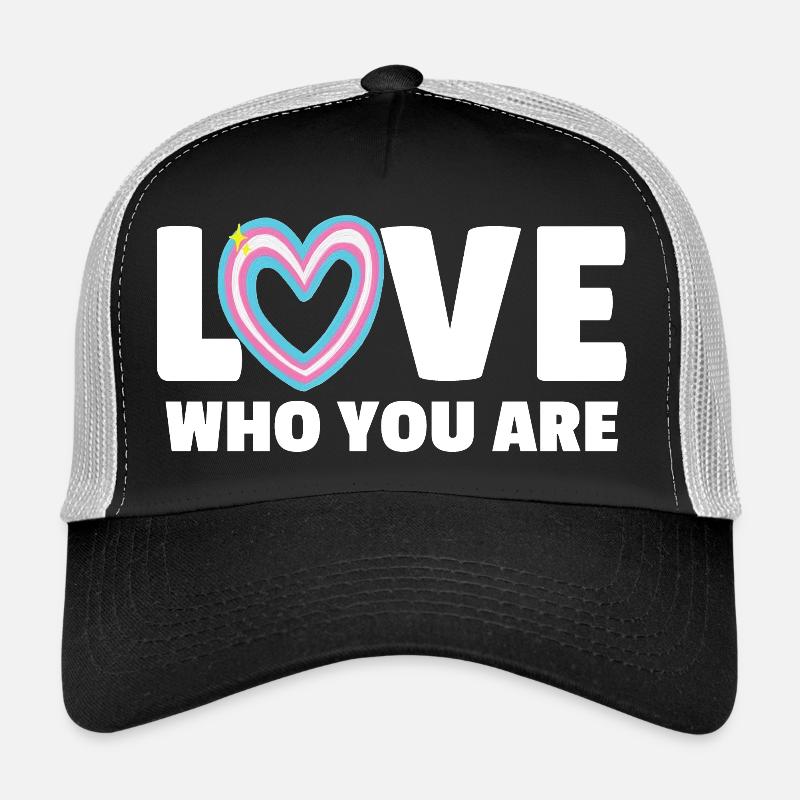 Transgender. Liebe, wer du bist - Trucker Cap - Schwarz/Steingrau