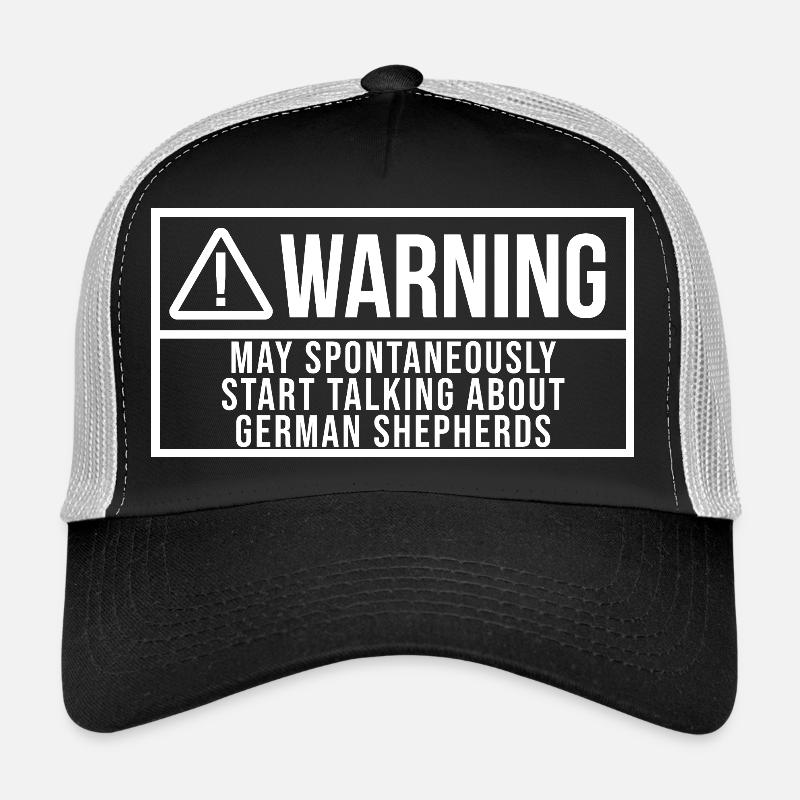 Deutscher Schäferhund - Trucker Cap - Schwarz/Steingrau