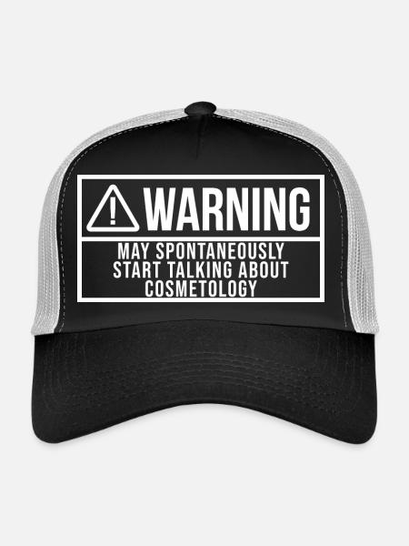 Cosmetology Cosmetology Cosmetology - Trucker Cap - black/stone grey - Front