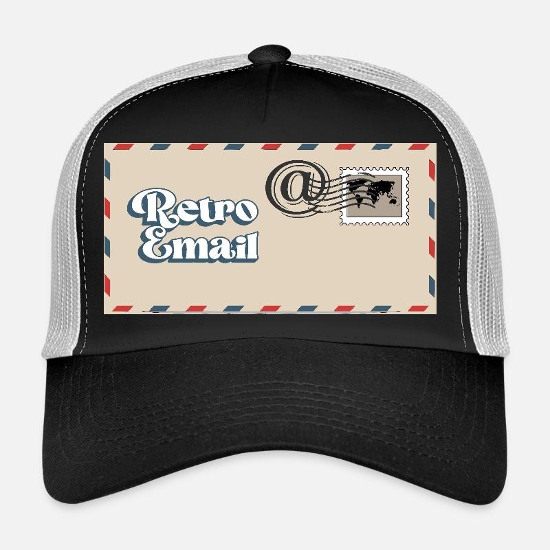 Rétro email Casquette trucker 