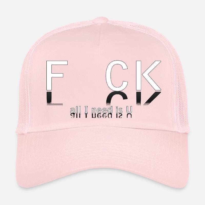 Provocative textual design with slogan Trucker Cap
