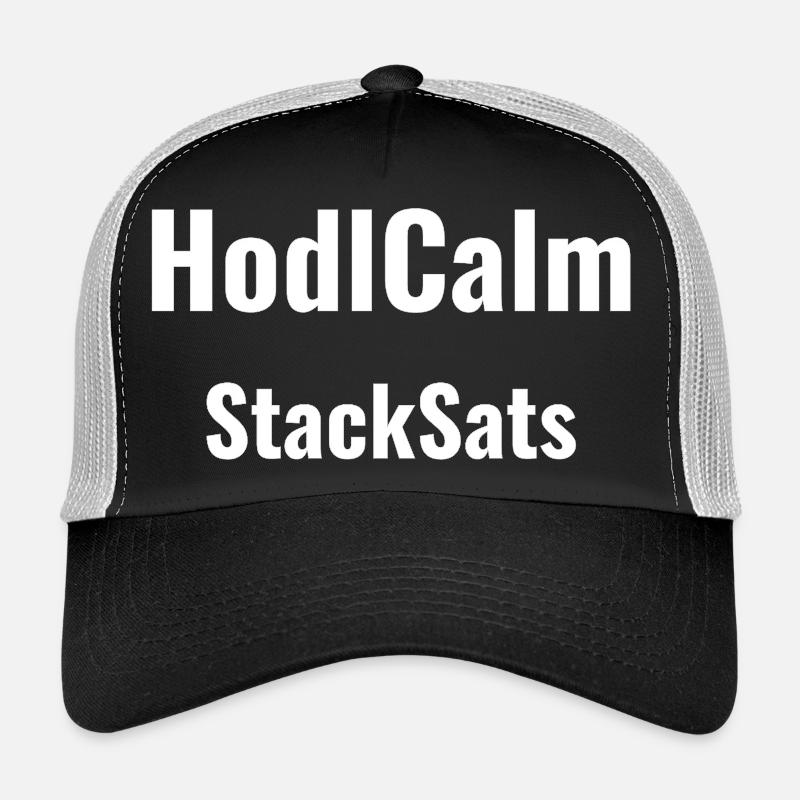 HodlCalm StackSats - Bitcoin Crypto Saying Trucker Cap