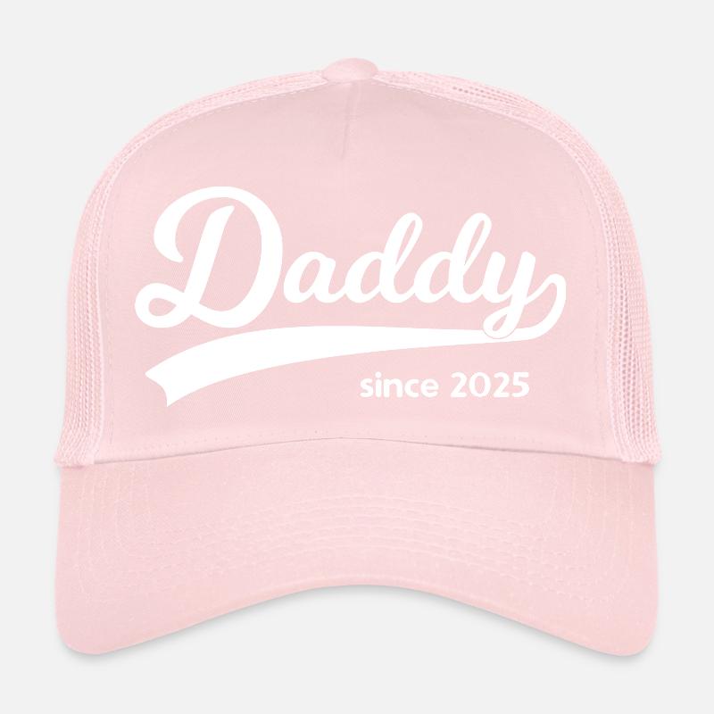 Daddy Since 2025 – Vintage Script Trucker Cap