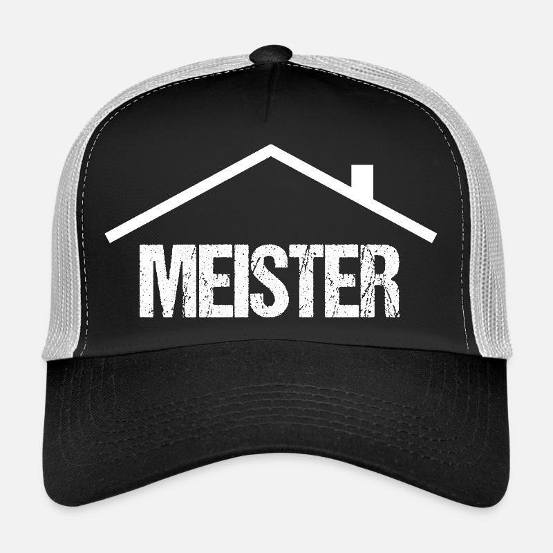 Logo de maître artisan avec toit Casquette trucker 